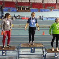 Eider Arregi medalla de Bronce en el Campeonato de Euskadi Absoluto de Pista Cubierta en 60m.l.