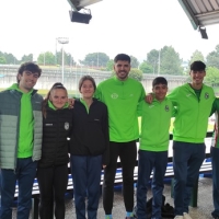 Espectaculares resultados de nuestros atletas hoy en el 400 del Cto de Bizkaia paralimpico al que hemos acudido en calidad de invitados: